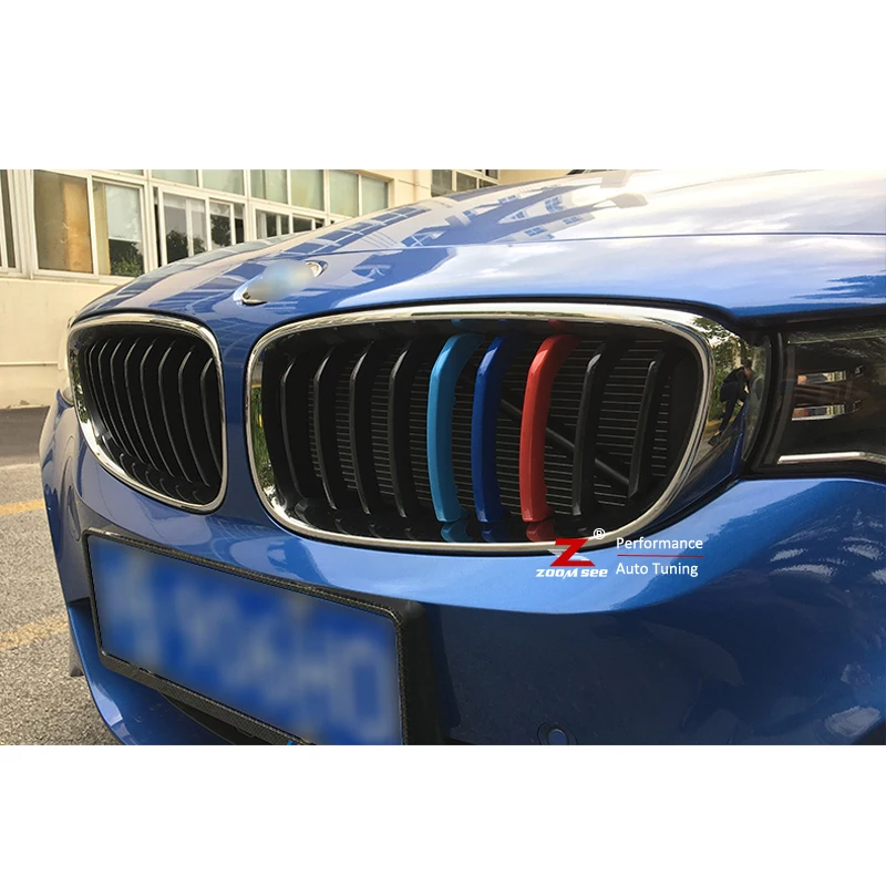 3D M Передняя решетка радиатора для автоспорта полоски гриля наклейки BMW 3 серии GT