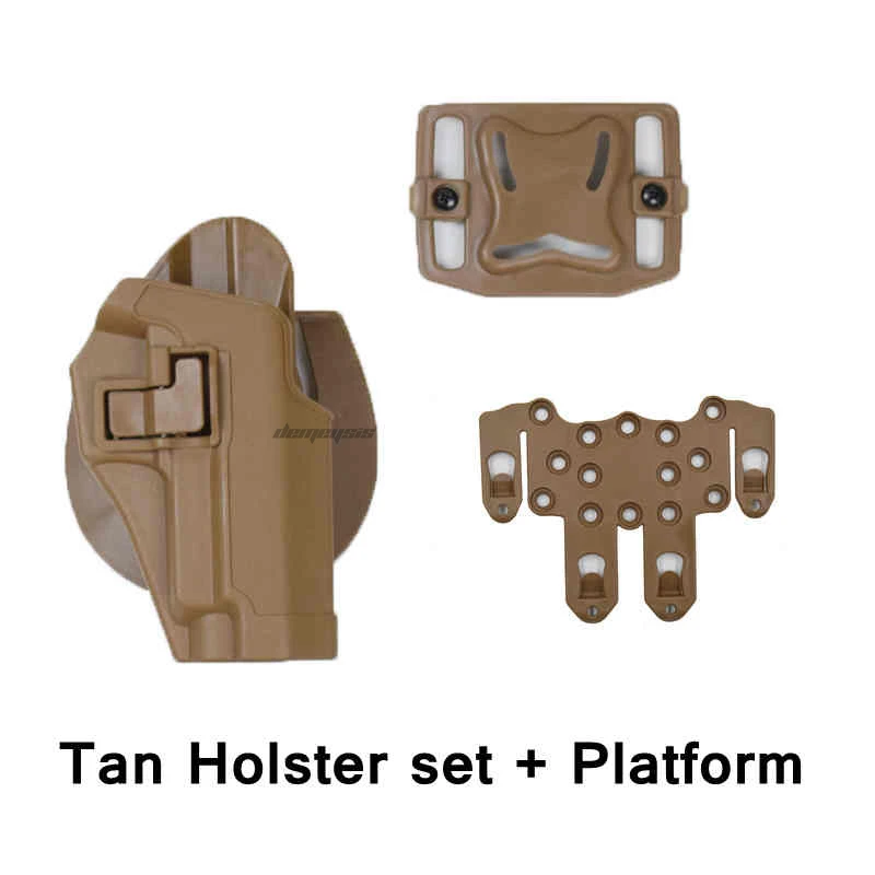 tan holster platform Армейская Военная страйкбольная поясная кобура тактический боевой пистолет поясная кобура охотничья стрельба поясная кобура для переноски SIG SAUER P226 P229 - Цвет: tan holster platform