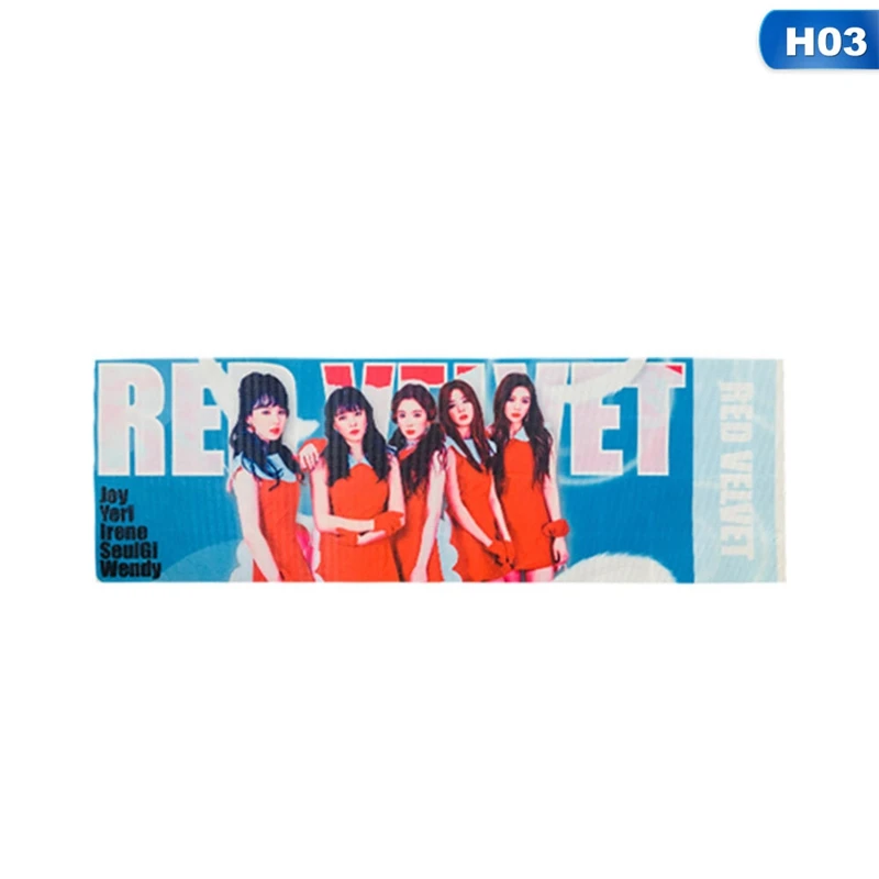 1 шт. Kawaii GOT7 IKON REDVELVET концертная поддержка ручной баннер ткань повесить плакат Канцелярский набор - Цвет: 3