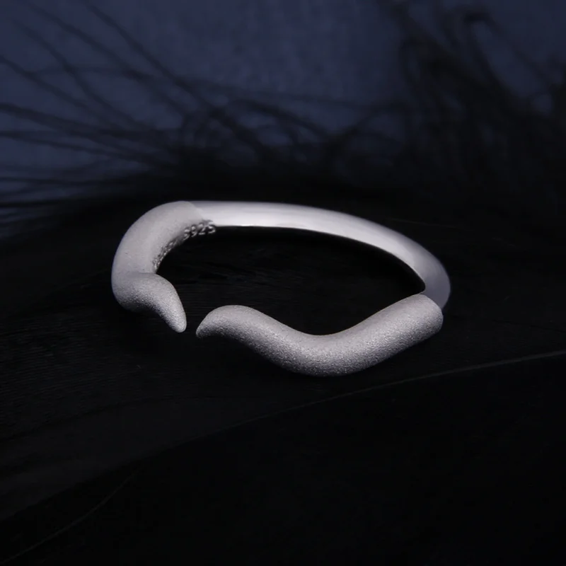 Overlord Albedo Devil Horn Anime 925 Sterling Silver Ring Adjustable 54mm~59mm Cosplay Prop Daily Cos Gift N1 | Украшения и