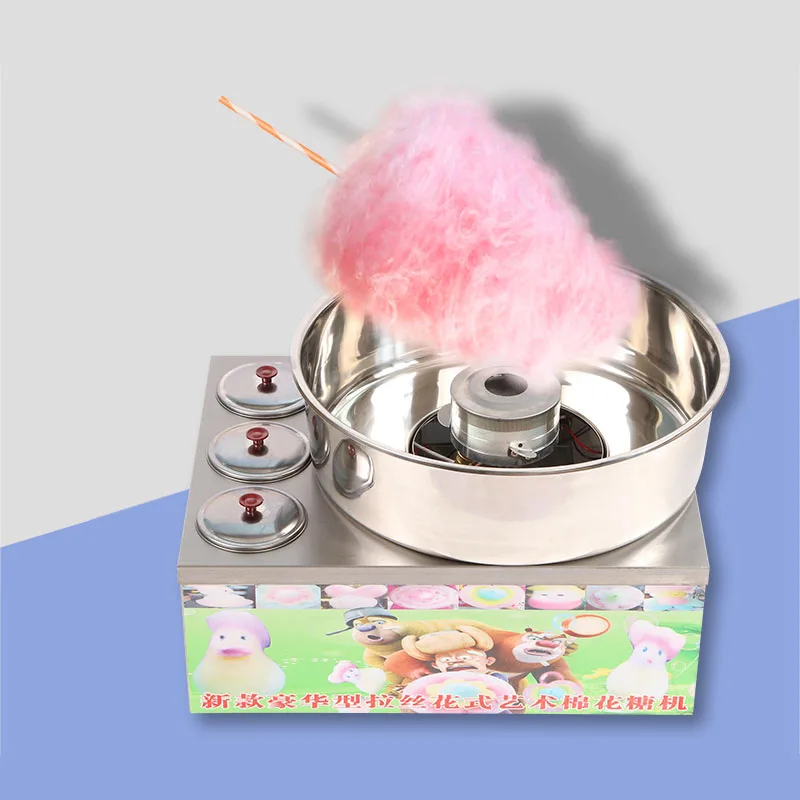 

Cotton candy machine commercial electric gas gas drawing fancy table sugar processed foods D318