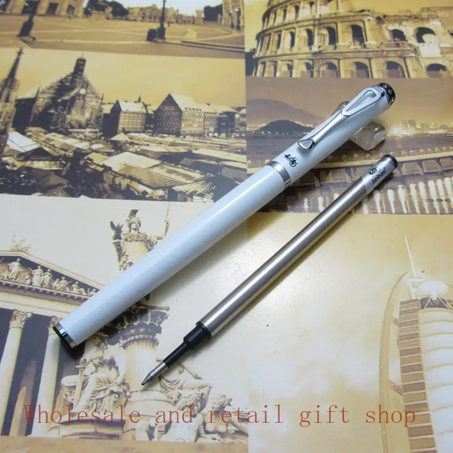 Шариковая ручка Jinhao 301 серебристая Алмазная на клипсе опционально 12 цветов опт и