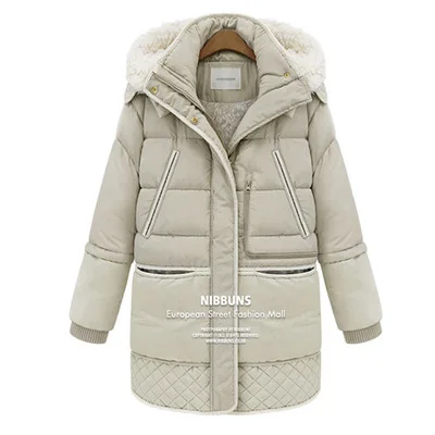 Женские зимние пальто и куртки Casaco Inverno 2017 Новый тонкий с капюшоном длинными
