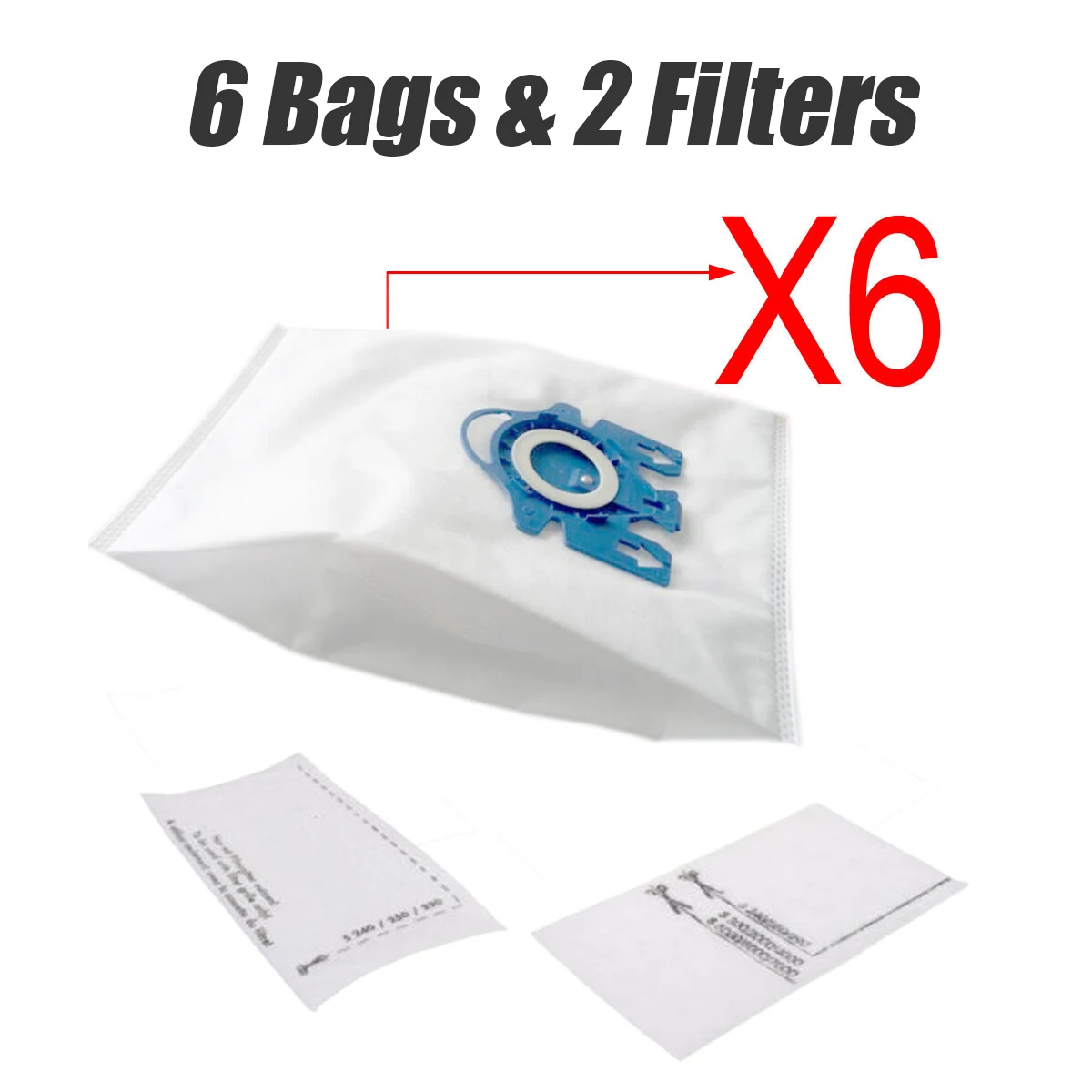 12 мешков+ 4 фильтра для пылесоса подходит для Miele GN HYCLEAN C2 C3 S5 S8 S5210 S5211 S8310 кошка собака синий красный нетканый материал