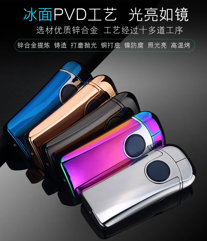 Новинка 2018 двухдуговая Зажигалка летучая мышь перезаряжаемая USB новинка