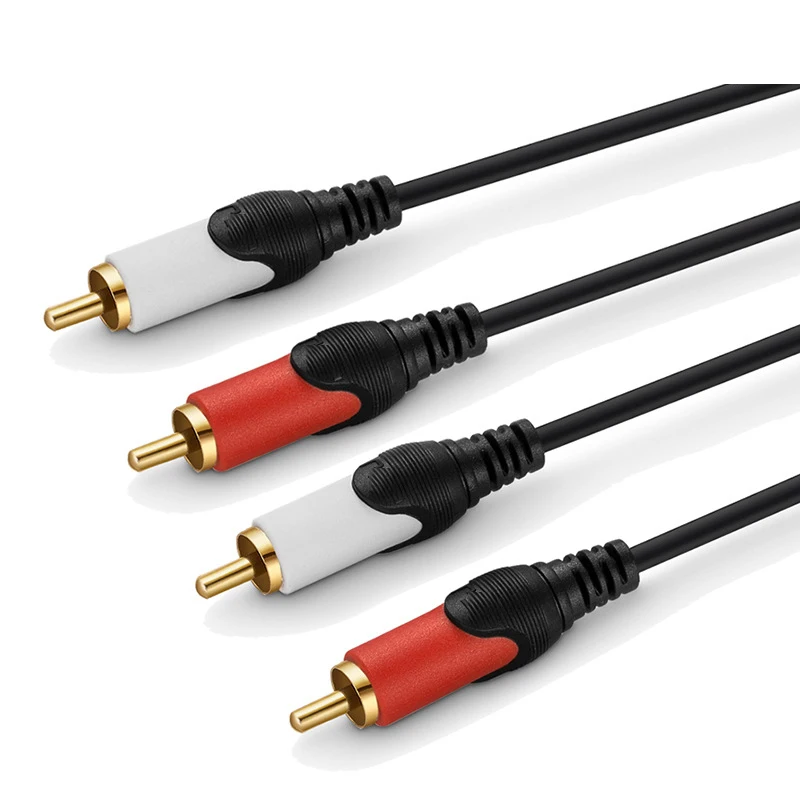 Лидер продаж аудиокабель 2RCA M/M видео DVD av кабели адаптер RCA для подключения данных