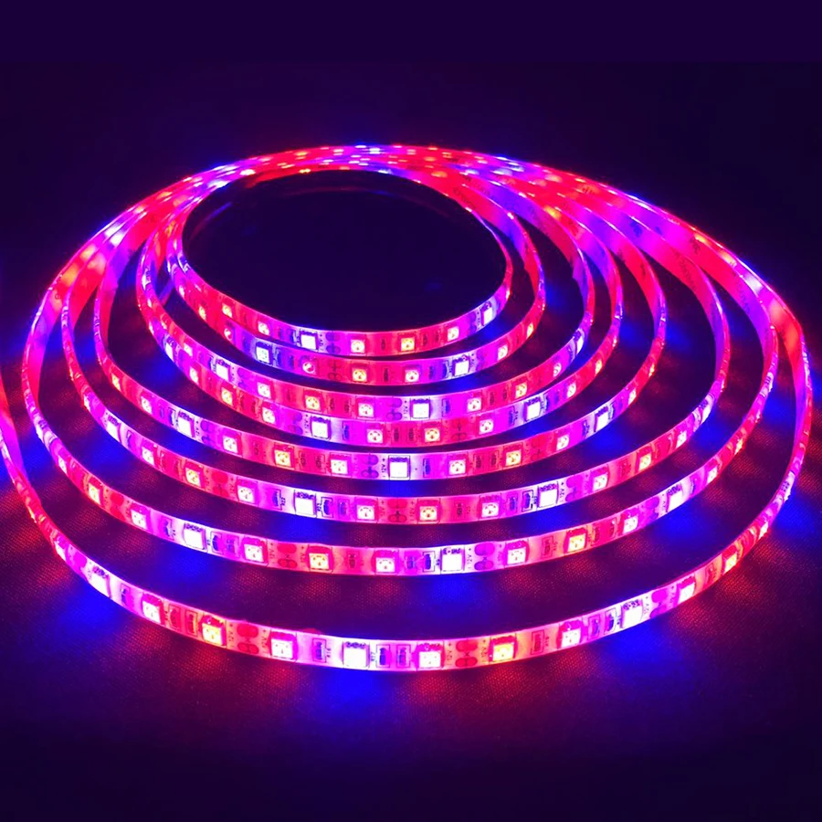 Dc12v 5050 Ip65 Waterproof Led Plant Growth Strip Light For Aquarium Greenhouse Hydroponic Plant