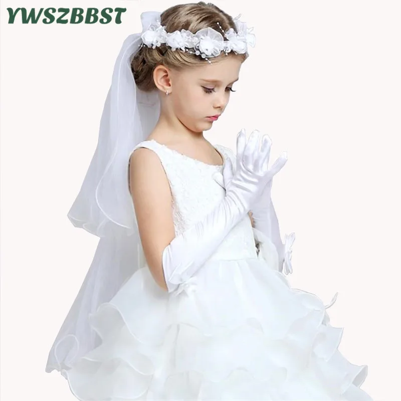 

Child Girls Gloves Kids Satin Long Gloves Children's Day Gifts Party Prom Dance Gloves with Bowknot Children Fashion Accessories