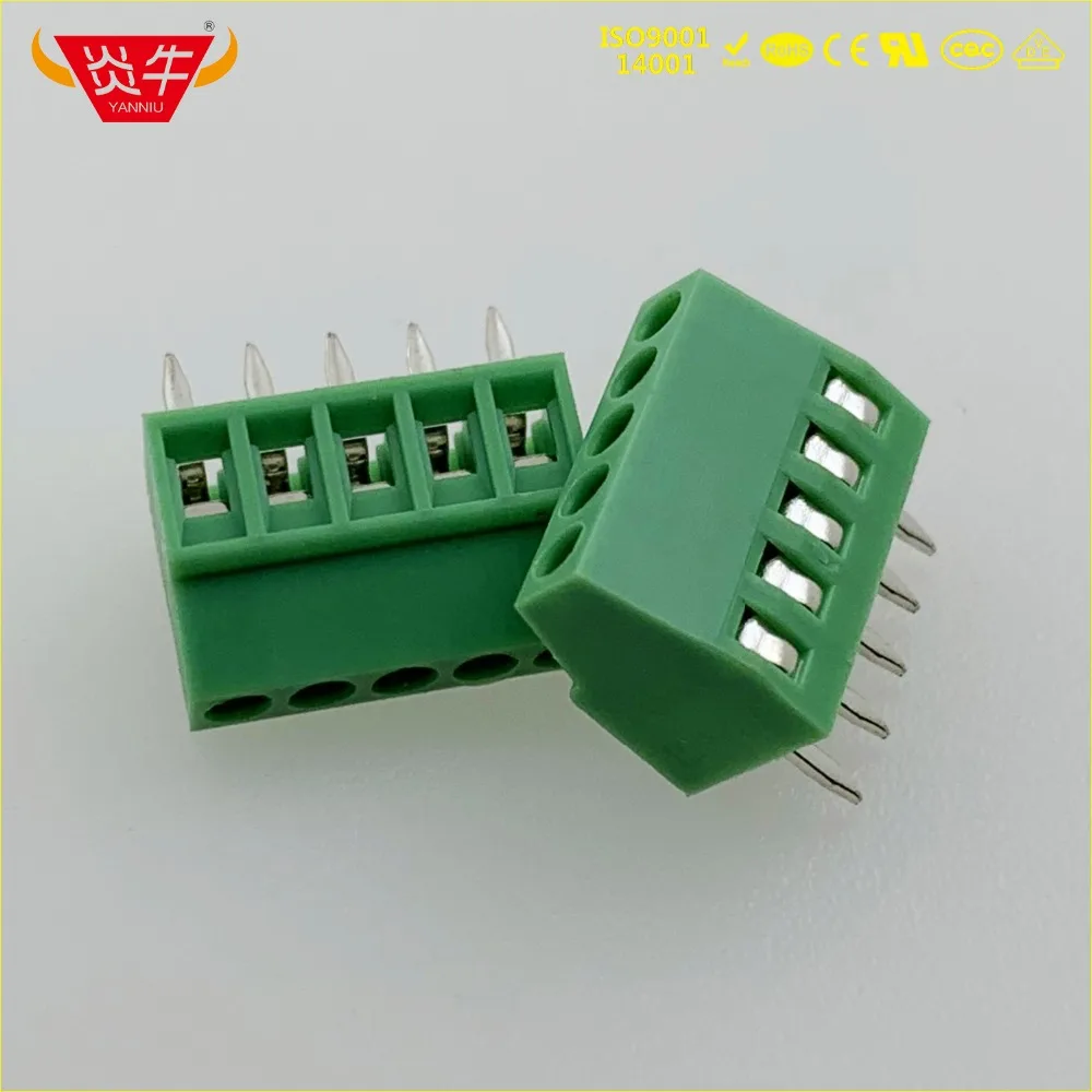KF308 2 54 мм 5PIN мини PCB Универсальный винтовой клеммный блок KF128-2.54-5P MPT 0 5/5-2 54-1725685