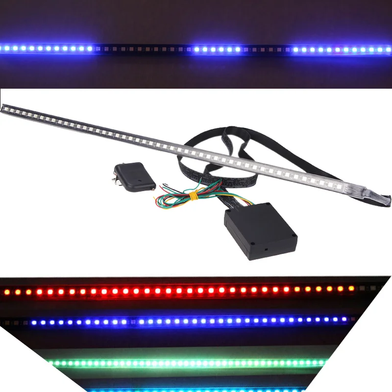 Яркая световая балка Knight Rider 5050 SMD 48 светодисветодиодный 7 цветов 130 режимов 12 В