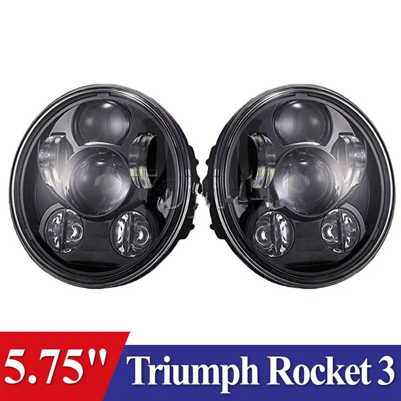 Ракеты 3 Мотоцикл 5 3/4 дюйма фар 75 &quotLed двойной фары для Triumph Скорость/Street Triple thunderbird