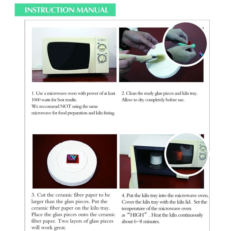 Новинка набор из 9 шт. микроволновая печь стекловолоконная Fusing инструменты для