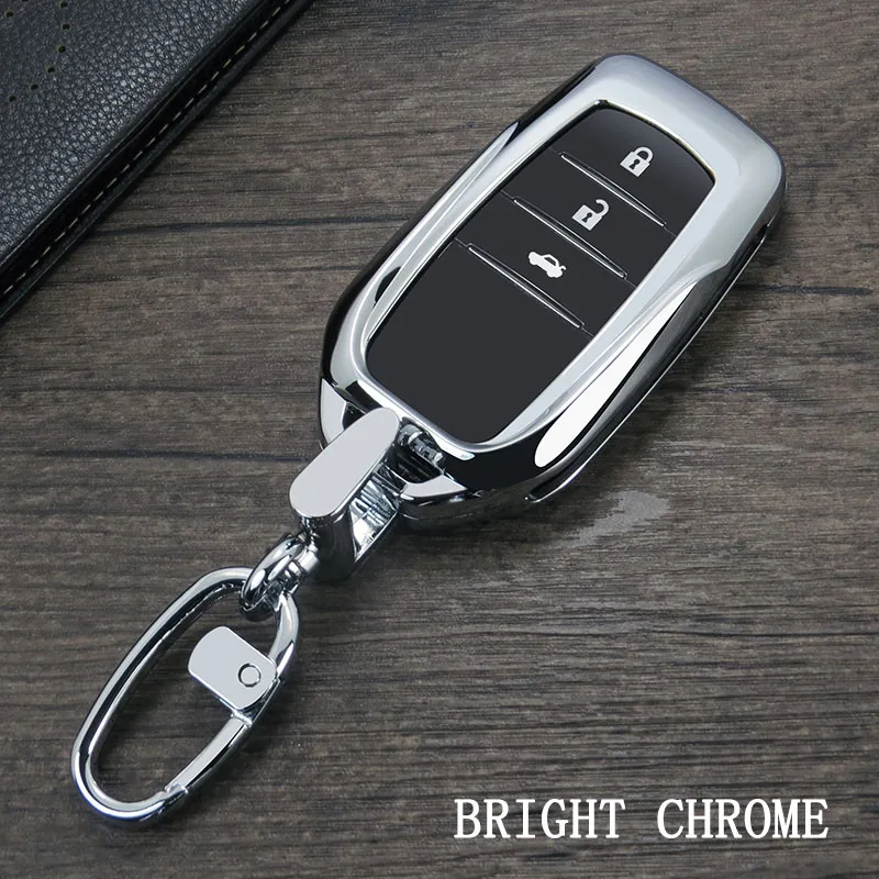 type5 Zinc Alloy Key Cover Case For Toyota Chr C-hr Land Cruiser 200 Avensis Auris Corolla Car Key Protection keychain - Название цвета: type5