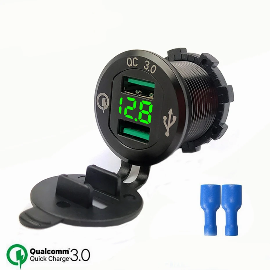 Двойной QC 3 0 USB быстрое автомобильное зарядное устройство Универсальный