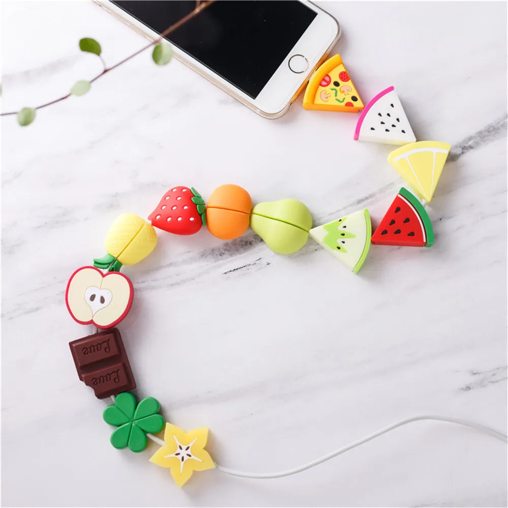 1 шт. Kawaii защита кабеля в форме фруктов usb кабель для сматывания проволоки