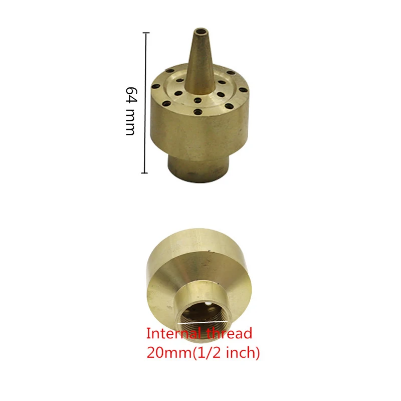 1I2 inch Латунь 1/" 1/2" внутренняя резьба водяная Колонка фейерверк Тип фонтанные насадки слой цветок фонтаны сад пейзаж спринклеры - Цвет: 1I2 inch
