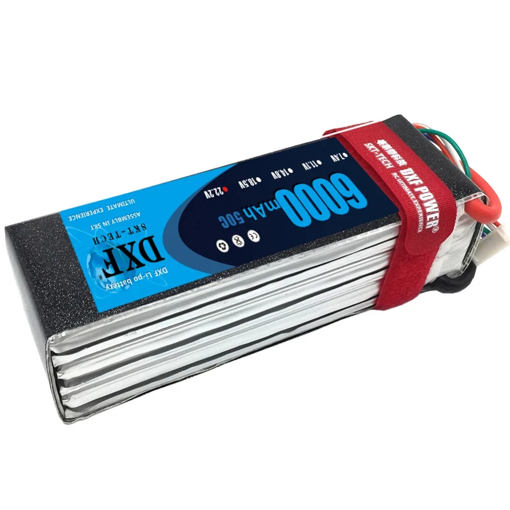 Аккумулятор DXF 7,4 V 22,2 V 6S 2S 5200mah 6000mAh 50C Burst 100C для радиоуправляемого автомобиля квадрокоптера вертолета самолета