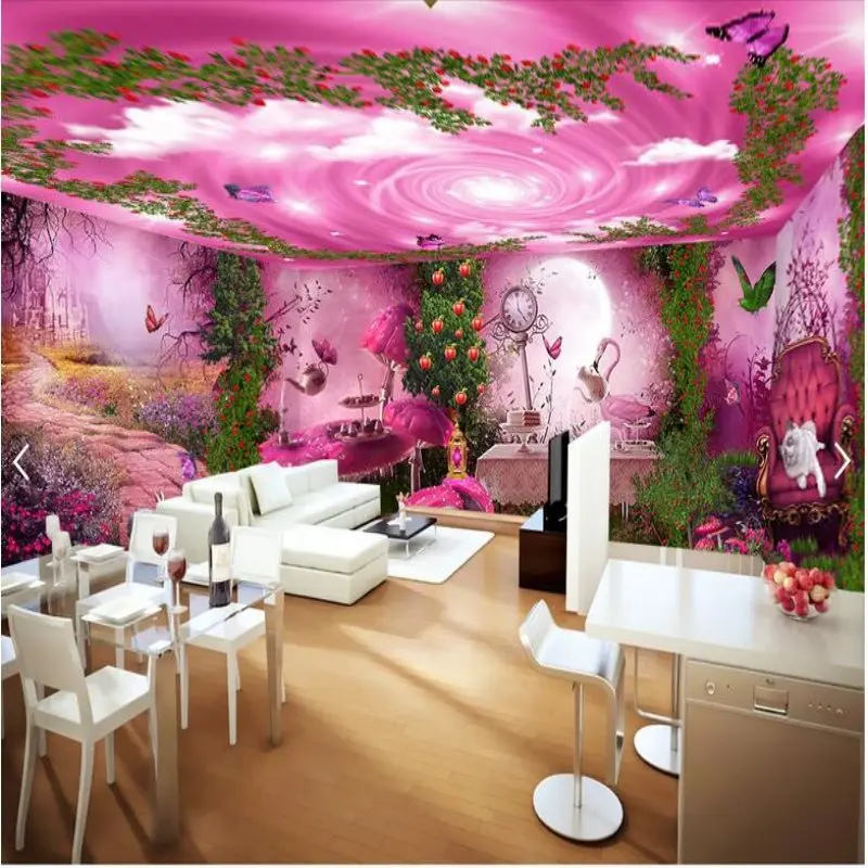 3d обои стереоскопическая перспектива пользовательские фон лес тайна день чая