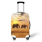 Чехлы для багажа, аксессуары для путешествий, защитные чехлы со слоном, чемодан, сумка, чемодан, поездок, чемодан, чехол, чехол