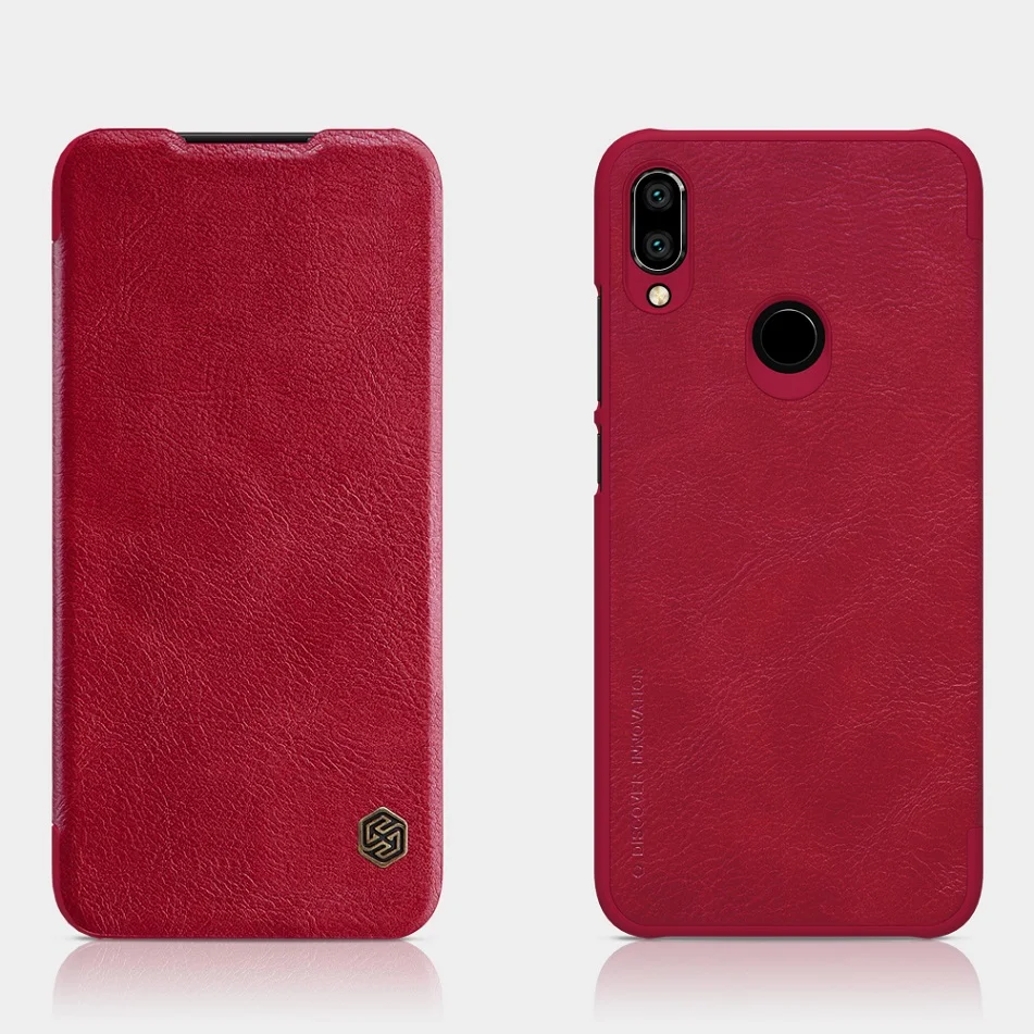 Чехол для Redmi Note 7, 6,3 дюймов, NILLKIN, Ретро стиль, Qin, откидная крышка, кошелек, искусственная кожа, PC, задняя крышка для Xiaomi Redmi Note 7 Pro, чехол 7S