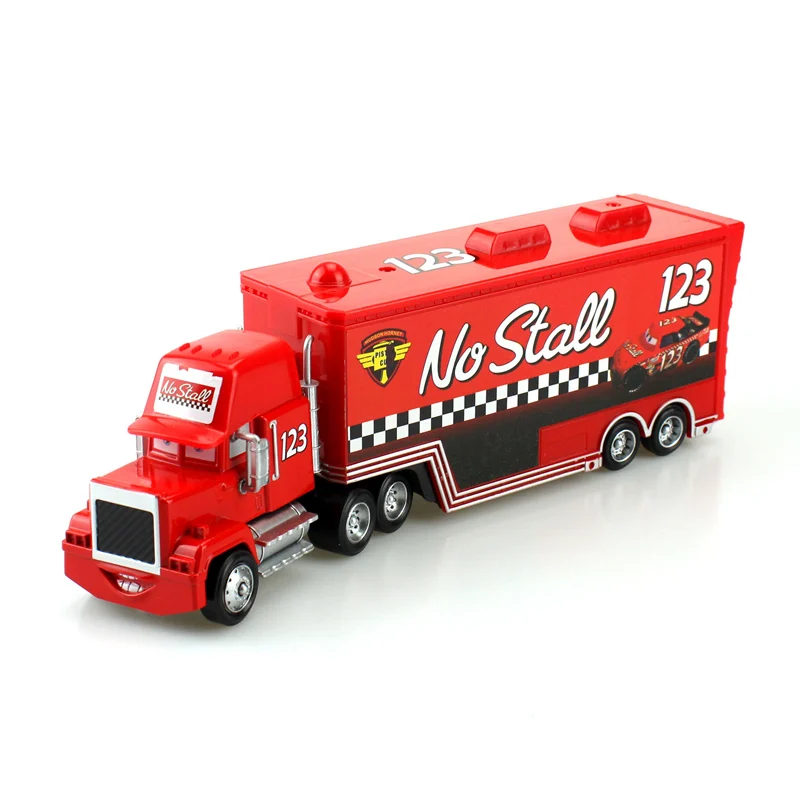 Новый автомобиль Дисней Pixar гоночный с номером Mack грузовика 1:55 литой под
