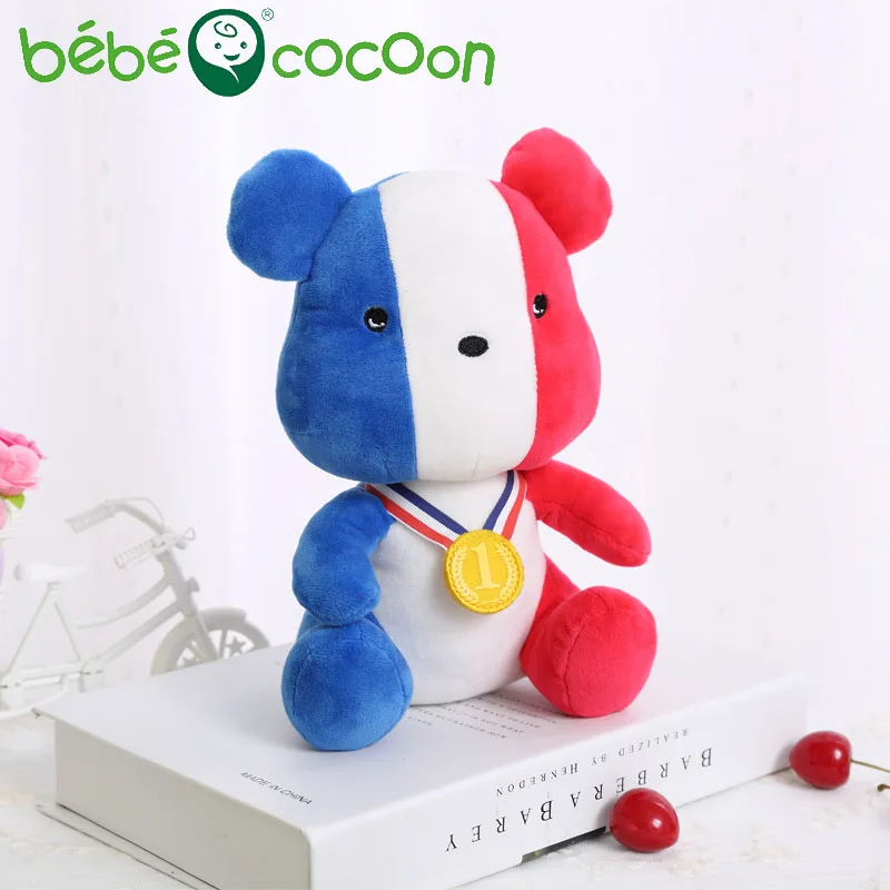 Bebecocoon 2017 20 см 25 Национальный Пособия по немецкому языку флаг Мишка Куклы золотая