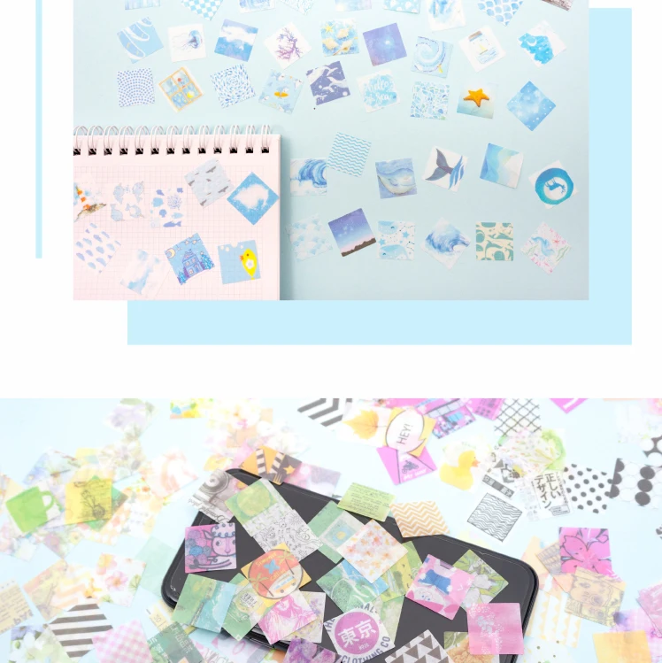 100 шт/1 упаковка Kawaii канцелярские наклейки Lazy 100 grid серии дневник планировщик декоративные наклейки Скрапбукинг DIY ремесленные наклейки