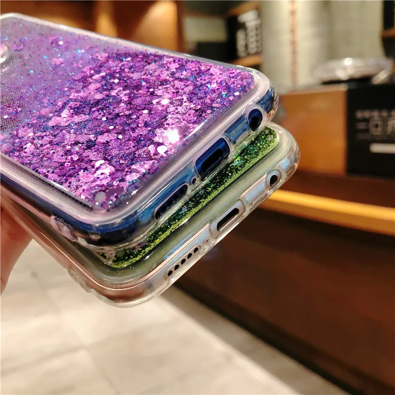 Жидкий зыбучий песок чехол для Huawei P20 Pro P10 Lite Mate 20 Honor 10 9 Y5 Y6 II Y7 Prime 2016 2017 2018