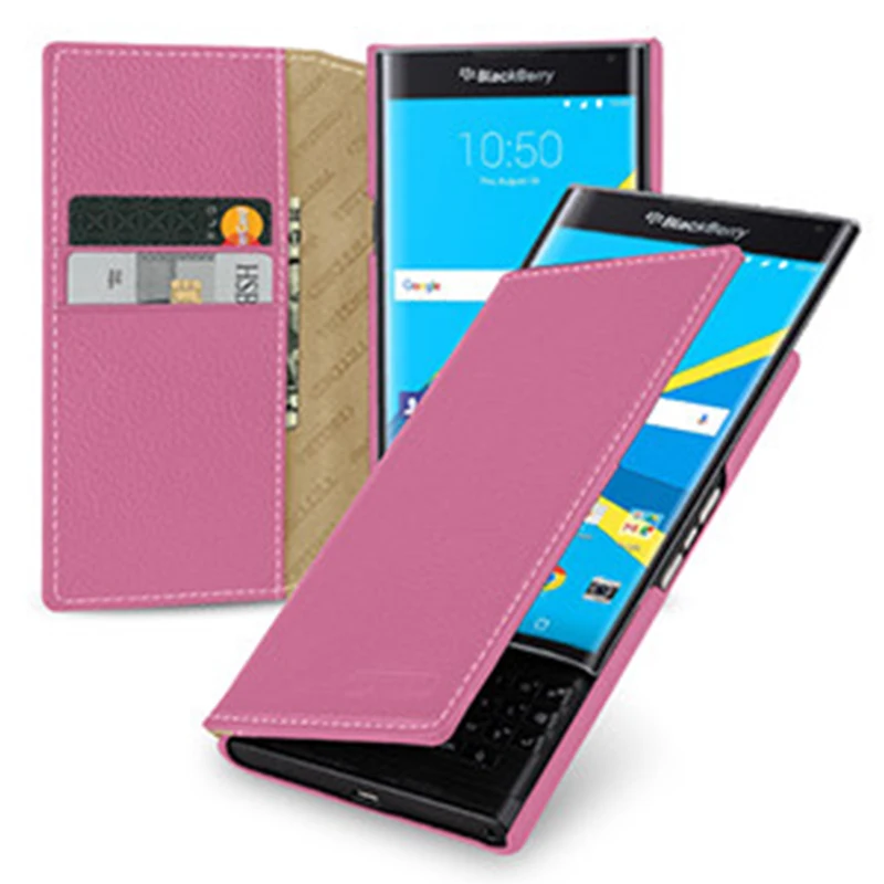 Премиум чехол-кошелек для телефона BlackBerry Priv чехол высшего класса натуральная