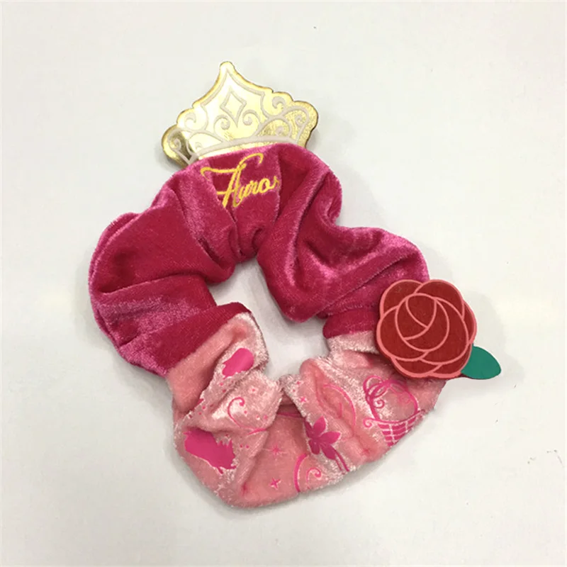 Sofia Cinderella Rapunzel Snow White Baby Kids Children Hair Scrunchy Princess Accessories Rubber Bands Rope Ring | Детская одежда и