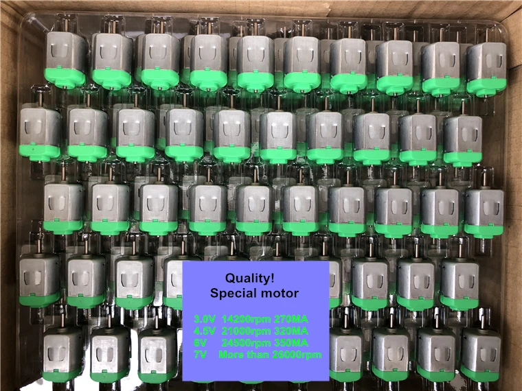 Quality! Model Toy Special motor Carbon brush Big torque High speed ROHS 130 DC Motor Competition Design Model Cars DIY