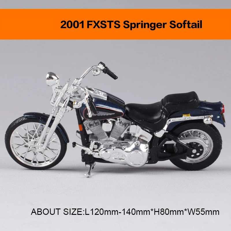 Игрушечный мотоцикл Maisto 1997 FLSTS HERITAGE SPRINGER 2001 SOFTAIL scale 1:18 |