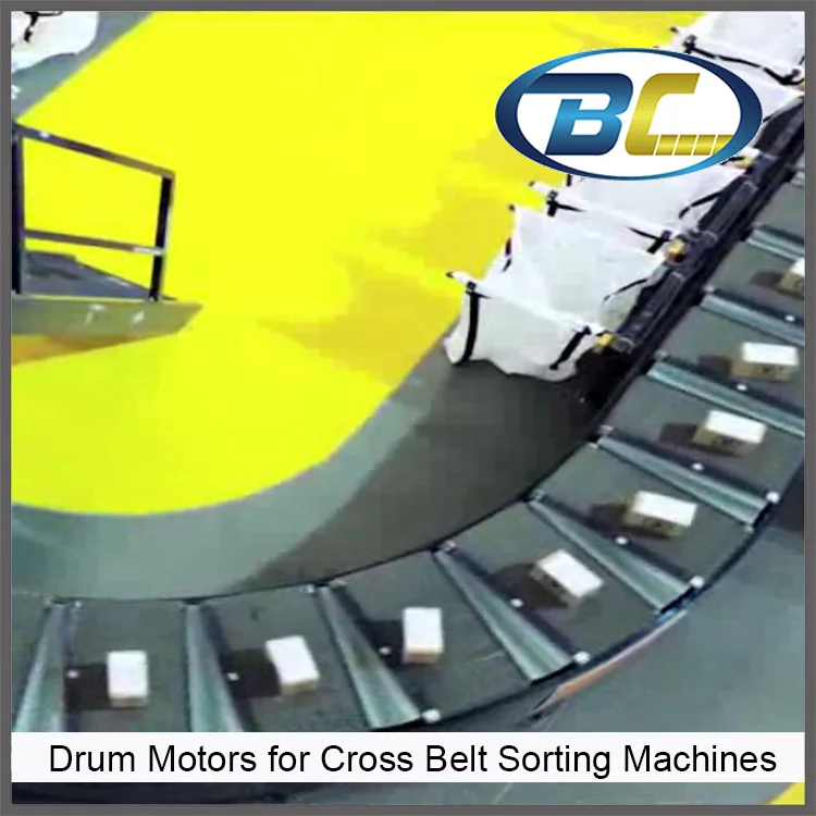 Барабанные двигатели 48 В для машин сортировки поперечных ремней в почтовой