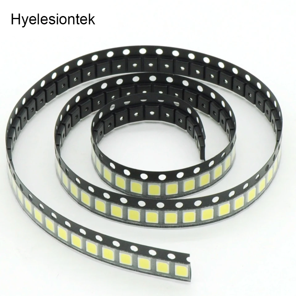100 шт. 2835 SMD светодиодный светильник, ассортимент диодов, Диод SMD 2835 светодиодный Диод лампада бусина яркий красный зеленый синий белый желтый