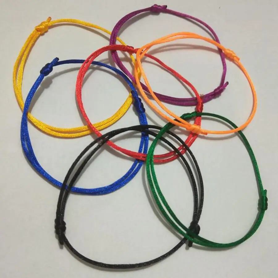 Hot 10pcs/lot 1.5mm KABBALAH HAND Made Multicolor String Bracelet Jewelry Kabala Good Luck Bracelet Protection-love Q65