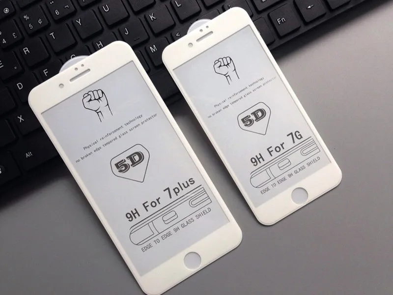 5D закаленное стекло чехол с защитной пленкой для экрана iPhone 6 6S 6plus 6splus 7 7plus новое