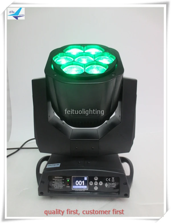 A-with fly case Disco light 7x15w 4in1 Led Beam Bee Eye 7 шт. мини Moving Head Light | Освещение