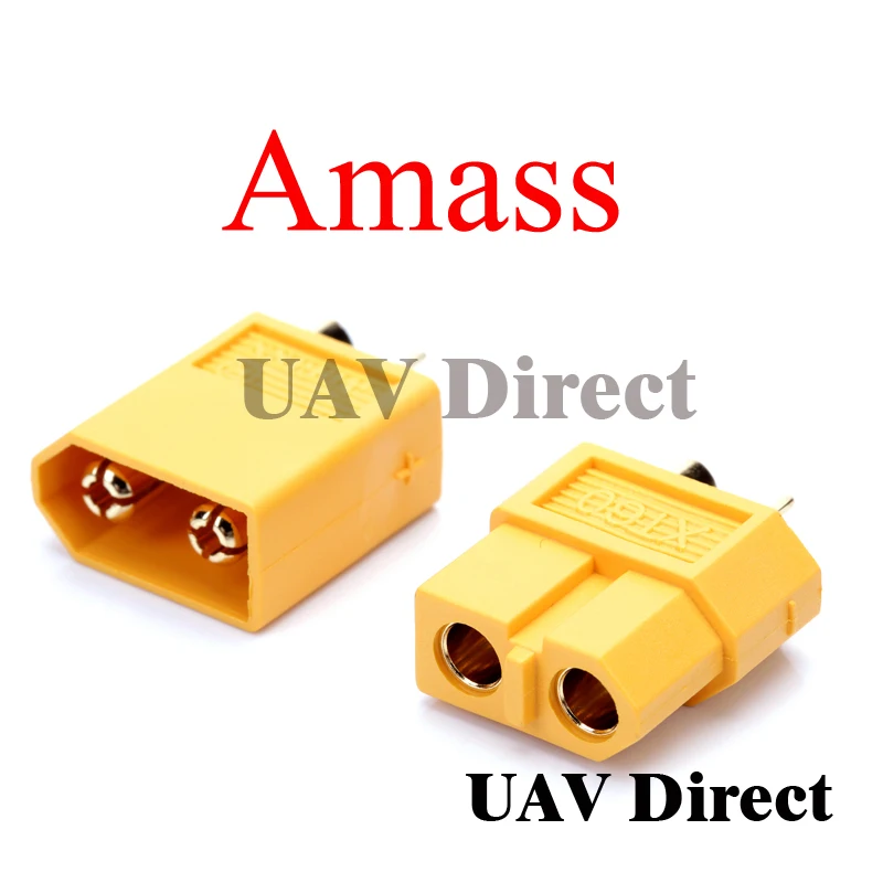 Amass 1 пара XT60 разъем литиевая батарея разрядки терминала для Rc Lipo модели и многое