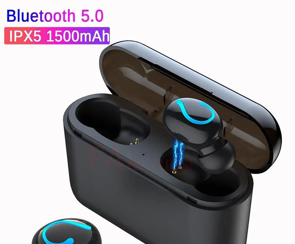 FANGTUOSI новые TWS 5,0 Bluetooth наушники стерео Беспроводная гарнитура Handsfree спортивные наушники с микрофоном и зарядным устройством