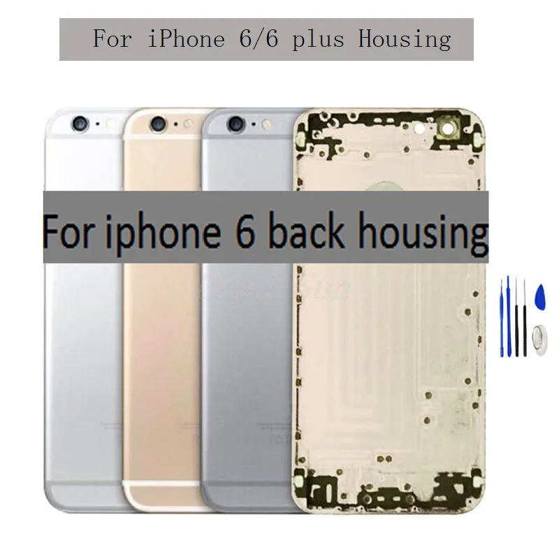 Новинка 4," задняя крышка для iphone 6 крышка батареи задняя крышка Корпус задняя дверь Чехол средняя рамка Шасси с боковой сборка кнопок