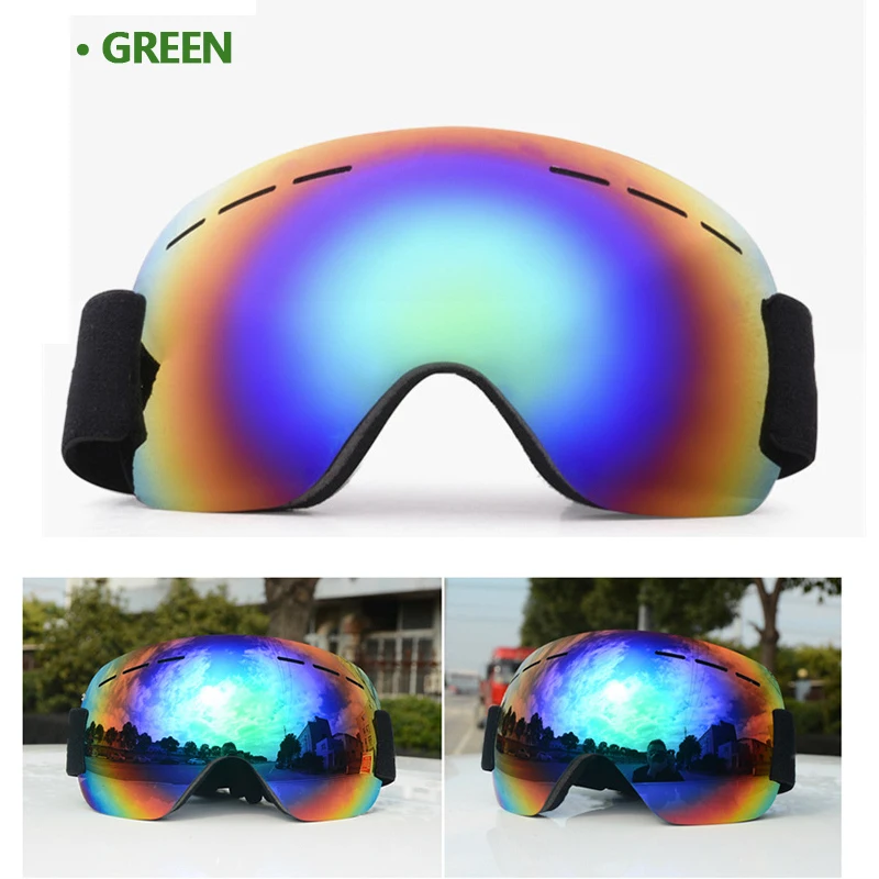 Профессиональные лыжные очки со слойными линзами незапотевающие UV400 для