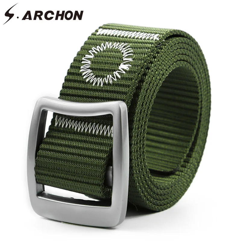 S. ARCHON повседневные камуфляжные тактические поясные ремни для мужчин