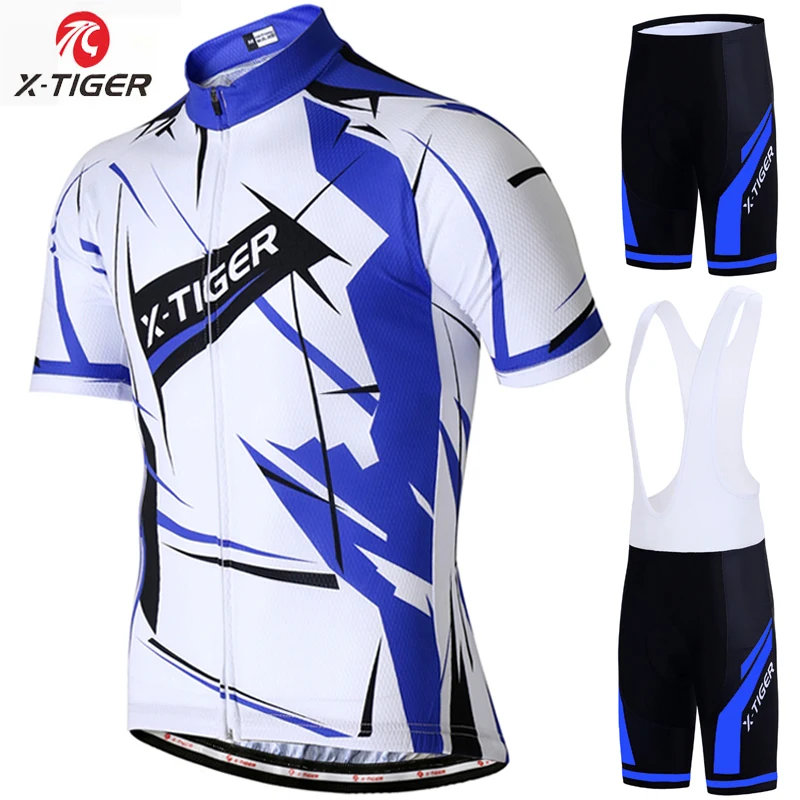 X-Tiger Summer Pro Cycling Jersey Set Racing Bicycle Clothing Man Maillot Ropa Ciclismo MTB Bike Clothing Sportswear Cycling Set