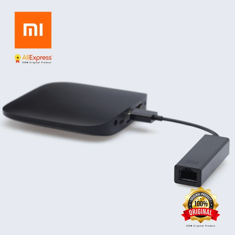 Оригинальный Xiaomi USB для RJ45 Внешняя Ethernet карта lan адаптер 10/100 Мбит/с xiaomi TV BOX 3 Pro 3s Mac