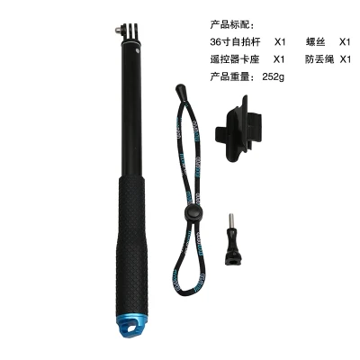 Монопод для селфи Gopro 36 ручной монопод GoPro HERO 7 6 5 4 xiaomi yi 4k SJCAM sj4000 sj5000x аксессуары