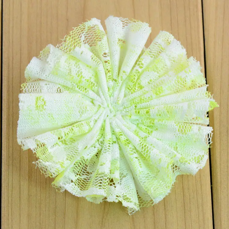 20 шт./лот новые шитые кружевные цветы со стразами альтернативные шифоновые