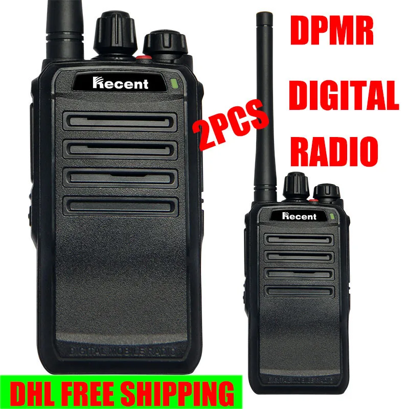 DHL 2PCS dPMR walk talk RS308D 3 Вт цифровая Мобильная рация 16 каналов UHF мобильный трансивер USB