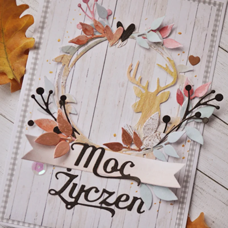 Moc Zyczen Сделай Сам высечка полированный Алфавит рукоделие тиснение искусственное