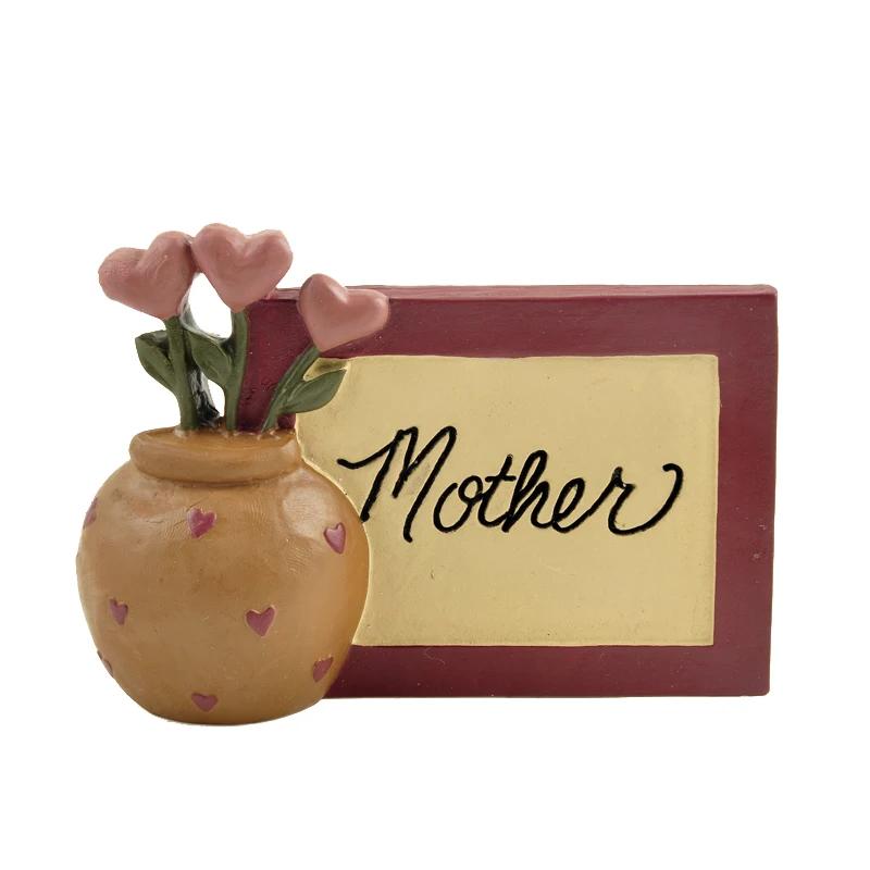 Полимерный блок с вазой и цветами для матери миниатюрное украшение милый подарок
