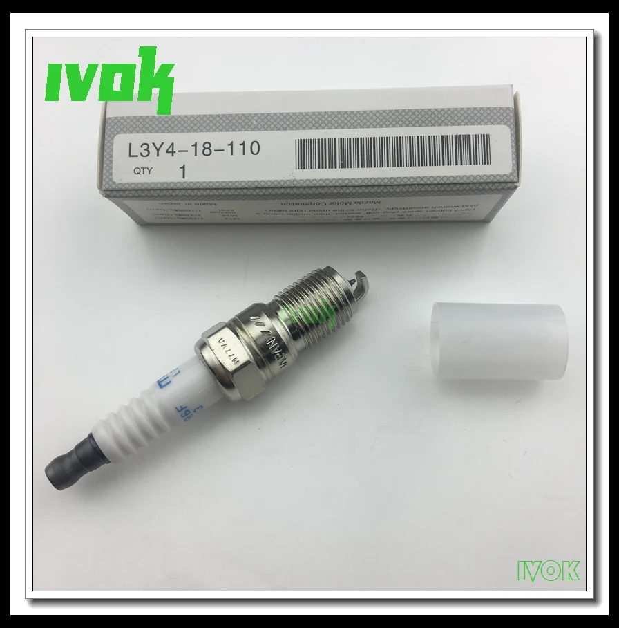 6 шт./лот Иридиевые свечи зажигания L3Y4-18-110 ITR6F-13 для MAZDA 3 6 FIESTA FORD FOCUS MONDEO VOLVO S40 V40 C30
